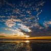 Sunset on Silecroft beach